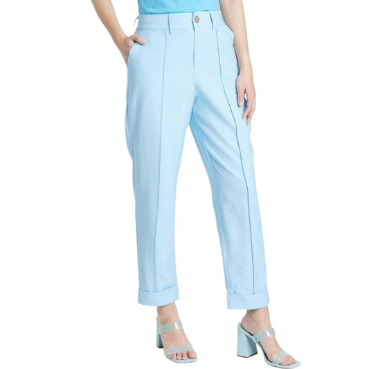 A NEW DAY Womens Bottoms L / Blue A NEW DAY - High-Rise Slim Fit Ankle Pants