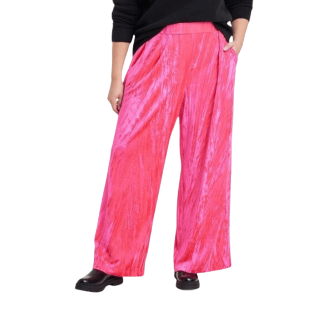 A NEW DAY Womens Bottoms S / Pink A NEW DAY - Wide Leg Pants