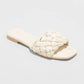A NEW DAY Womens Shoes 36.5 / Off-White A NEW DAY - Carissa Slide Slippers