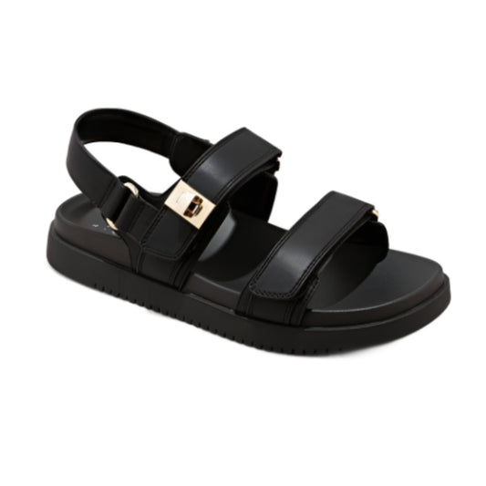 A NEW DAY Womens Shoes 38 / Black A NEW DAY - Jonie Ankle Strap Footbed Sandals