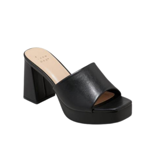 A NEW DAY Womens Shoes 41.5 / Black A NEW DAY - Kathy Platform Mule Heels