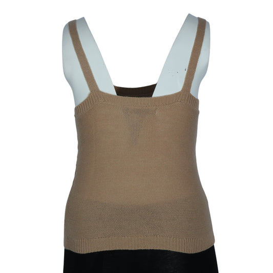 ABSOLUTELY FAMOUS Womens Tops XL / Beige ABSOLUTELY FAMOUS - Ribbed Tank Top