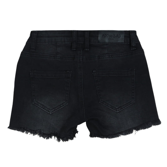 ADD + BAG Girls Bottoms S / Black ADD + BAG - KIDS - Belt Loops Shorts