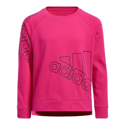 ADIDAS Girls Tops XL / Pink ADIDAS - Kids - Crew Neck Long Sleeve Sweatshirt