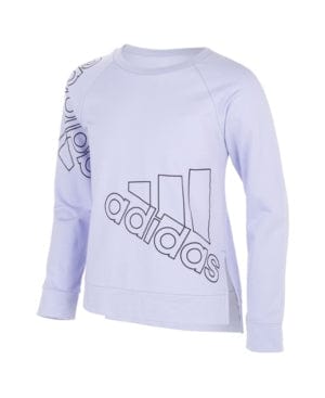 ADIDAS Girls Tops Purple / XL ADIDAS - Kids - Crew Neck Long Sleeve Sweatshirt