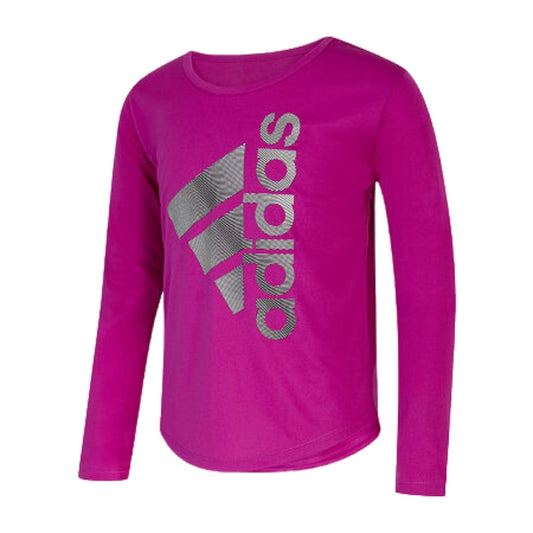 ADIDAS Girls Tops ADIDAS - Kids - Round Neck Long Sleeve Graphic T-Shirt