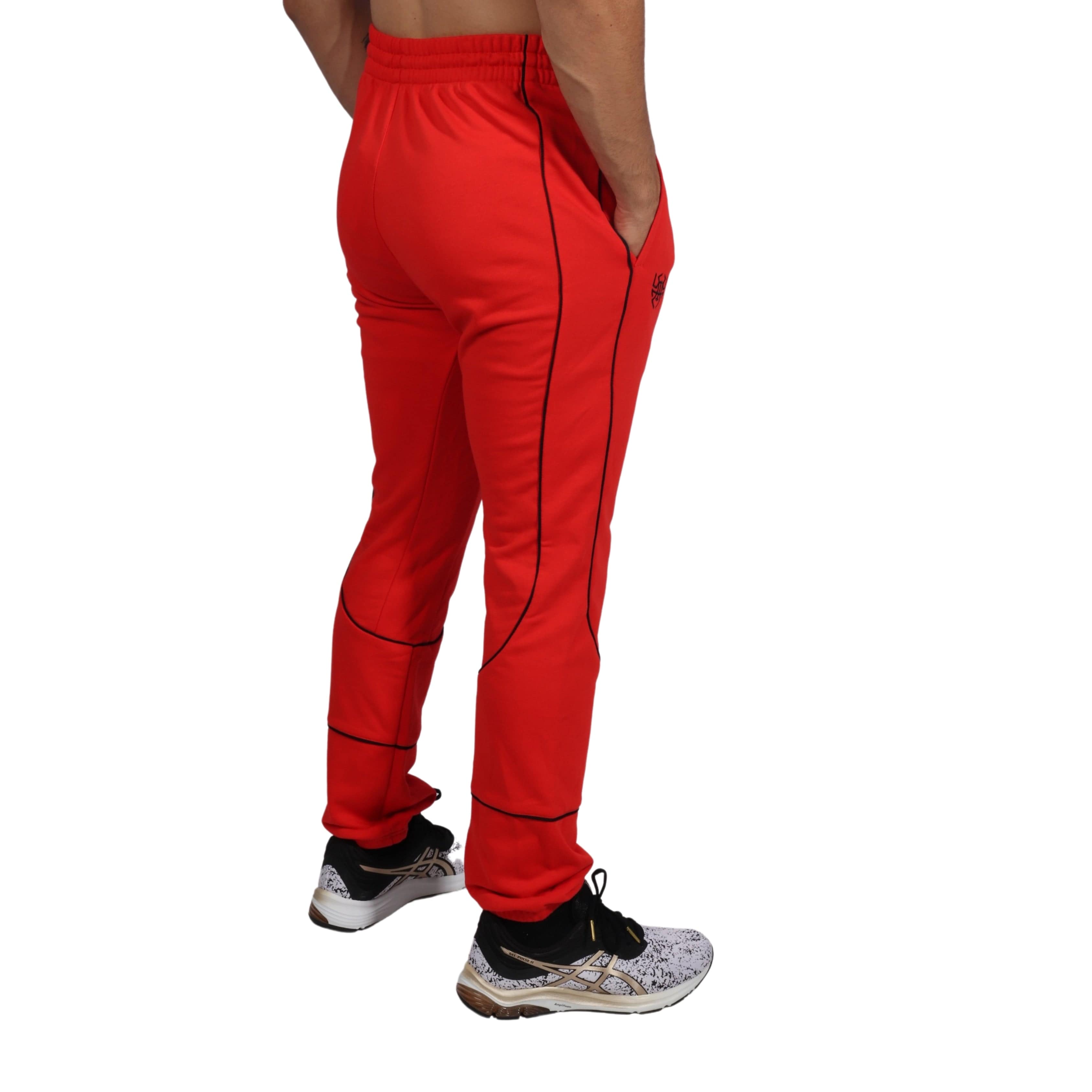 Red adidas 2024 sweatpants mens