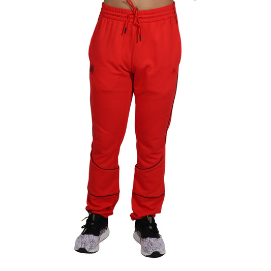 ADIDAS Mens Bottoms L / Red ADIDAS -  Gym Sweatpants Workout Pants