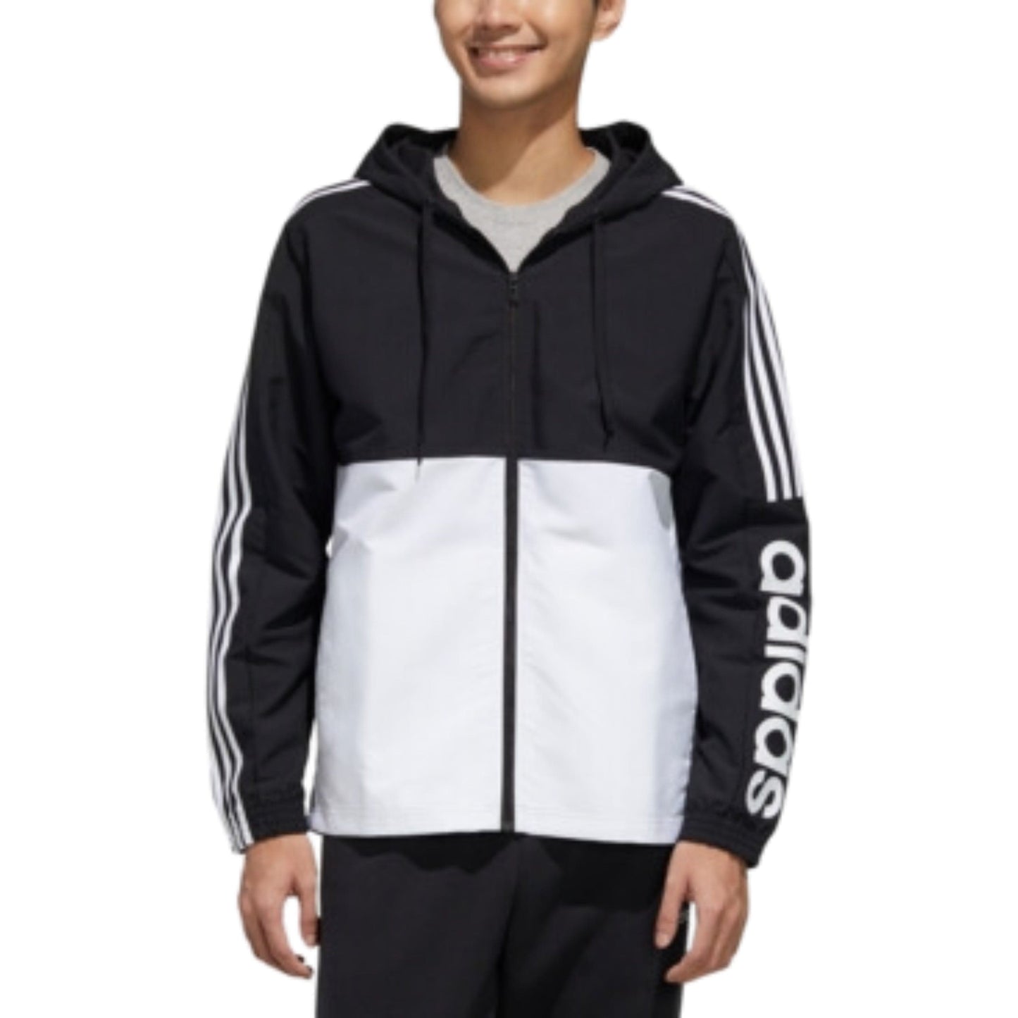 ADIDAS Mens Jackets L / Multi-Color ADIDAS -  Athletic Jacket Fitness Workout