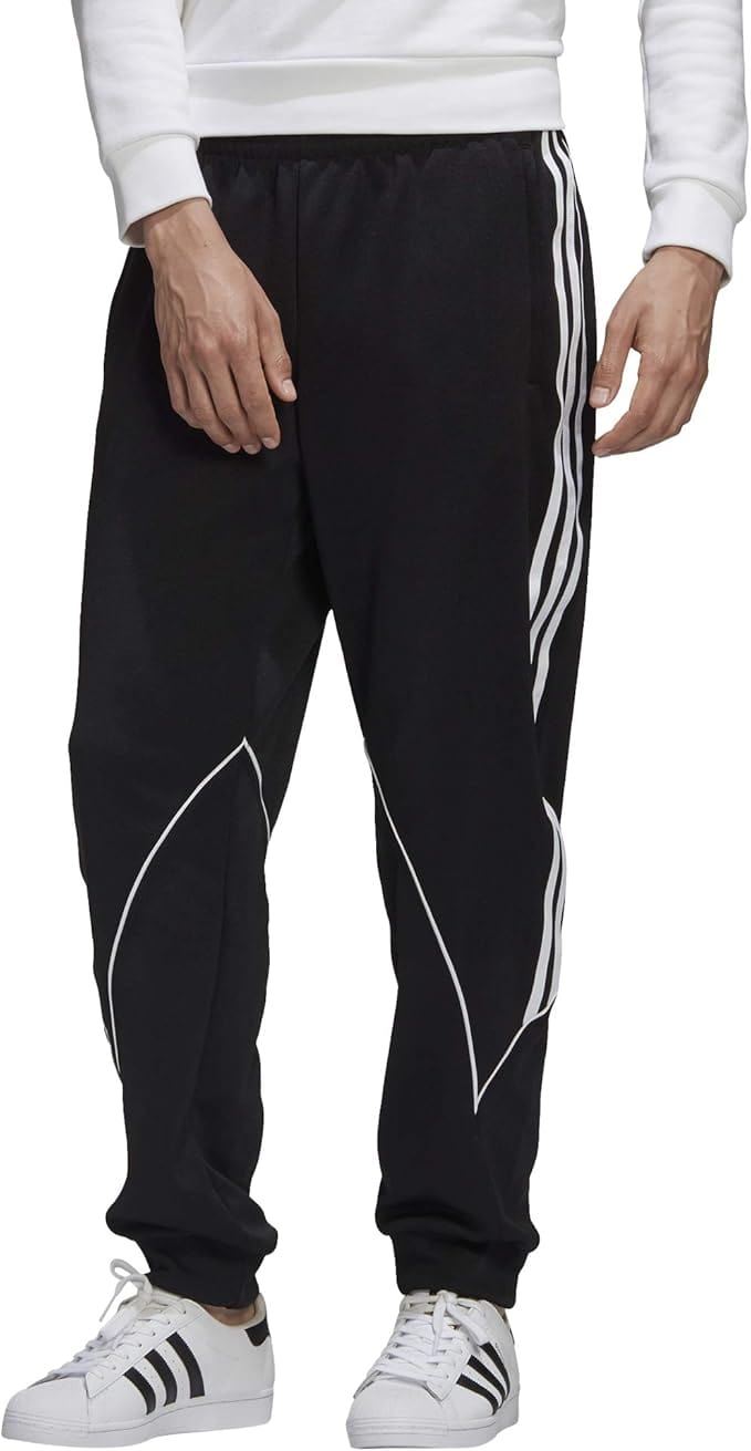 ADIDAS Mens sports M / Black ADIDAS - Blocked Polytrico Track Pant