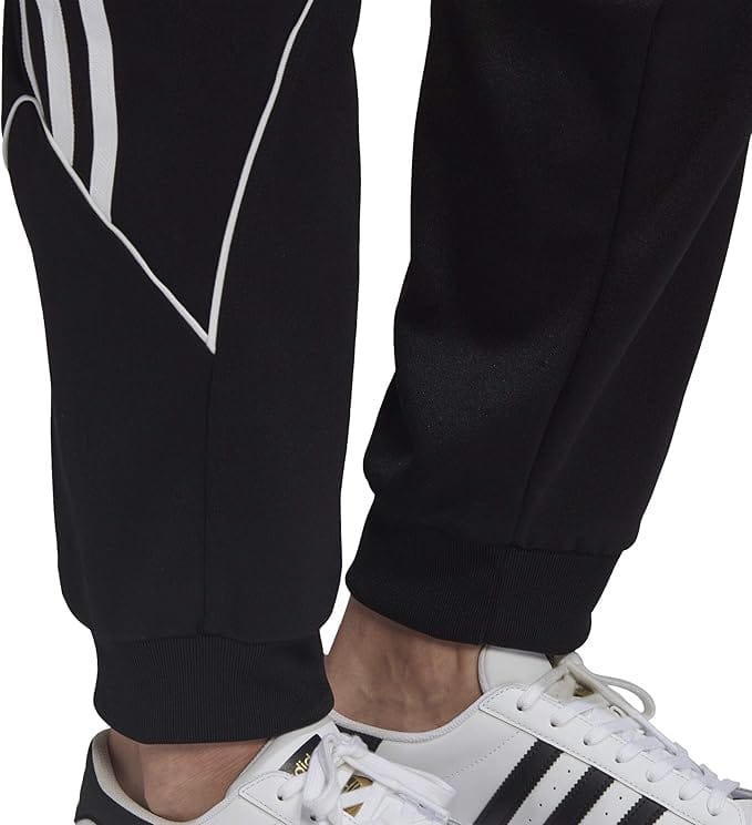 ADIDAS Mens sports M / Black ADIDAS - Blocked Polytrico Track Pant