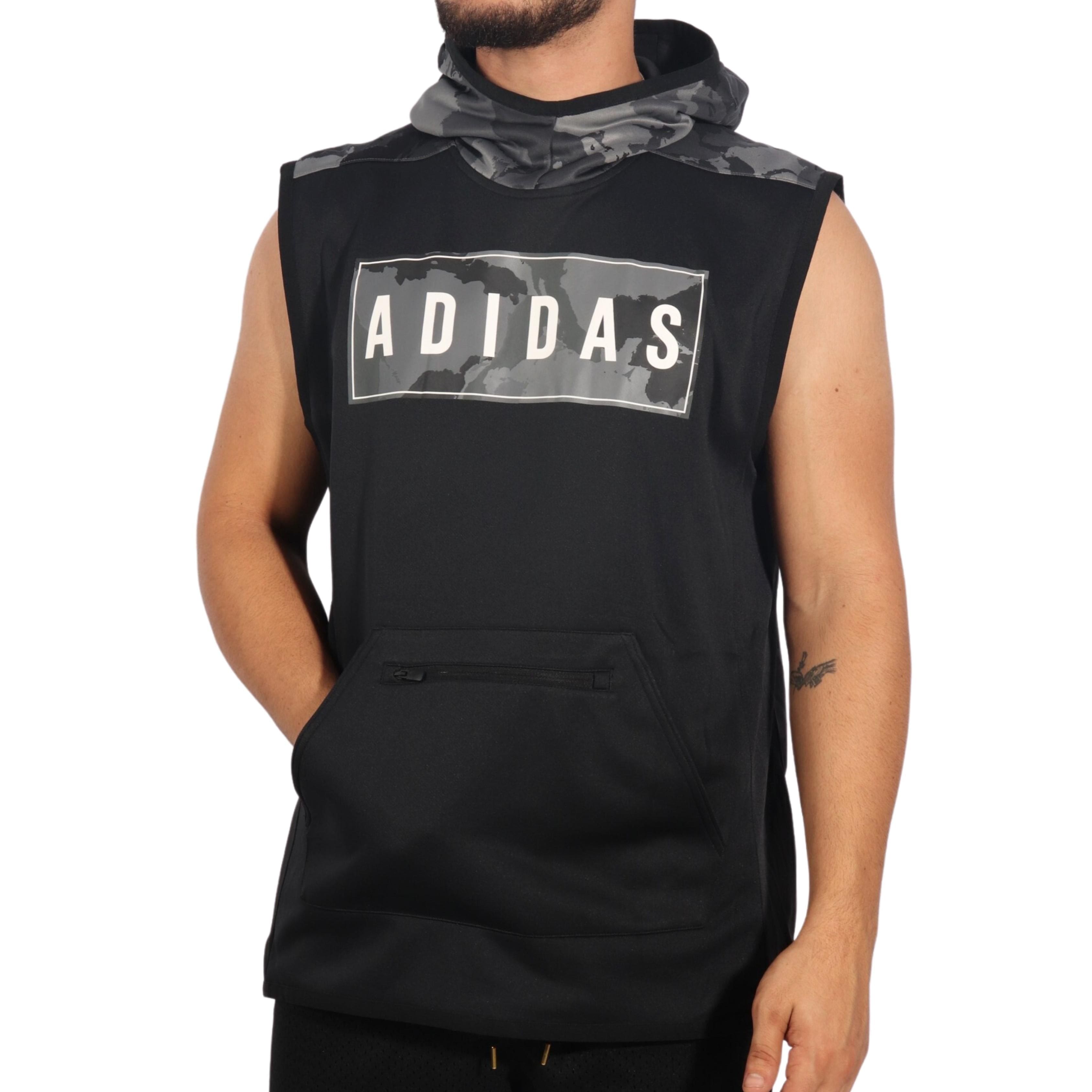 Adidas Sleeveless buying Camo Hoodie, Men size M