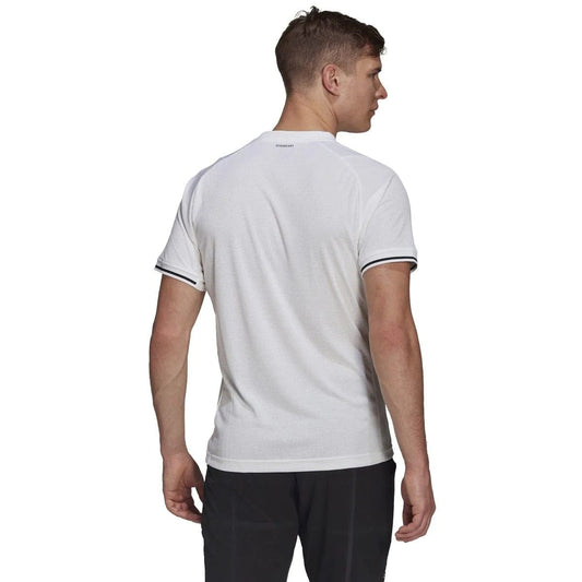 ADIDAS Mens sports L / White ADIDAS - Freelift T-Shirt
