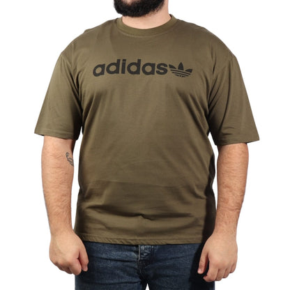 ADIDAS Mens sports XL / Green ADIDAS - Printed T-Shirt