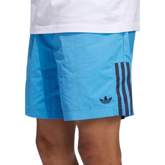 ADIDAS Mens Swimwear M / Blue ADIDAS -  Originals Stripe Logo Lacing Shorts