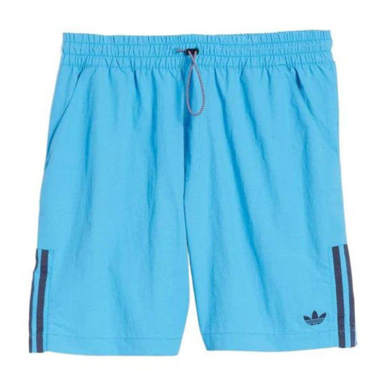 ADIDAS Mens Swimwear M / Blue ADIDAS -  Originals Stripe Logo Lacing Shorts