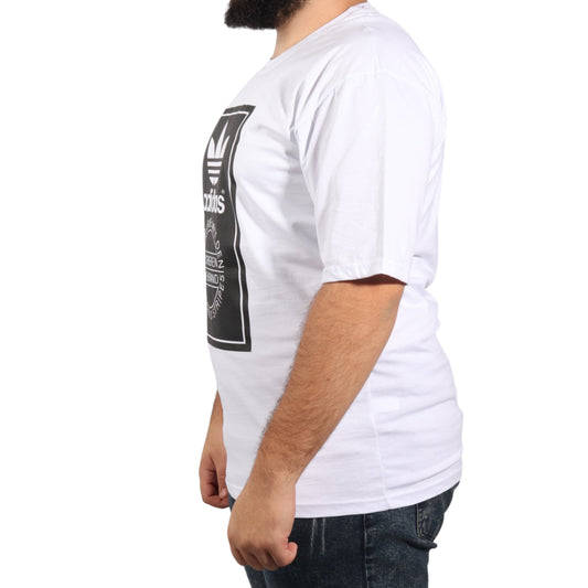 ADIDAS Mens Tops XL / White Adidas - Camo Tongue Label Tee