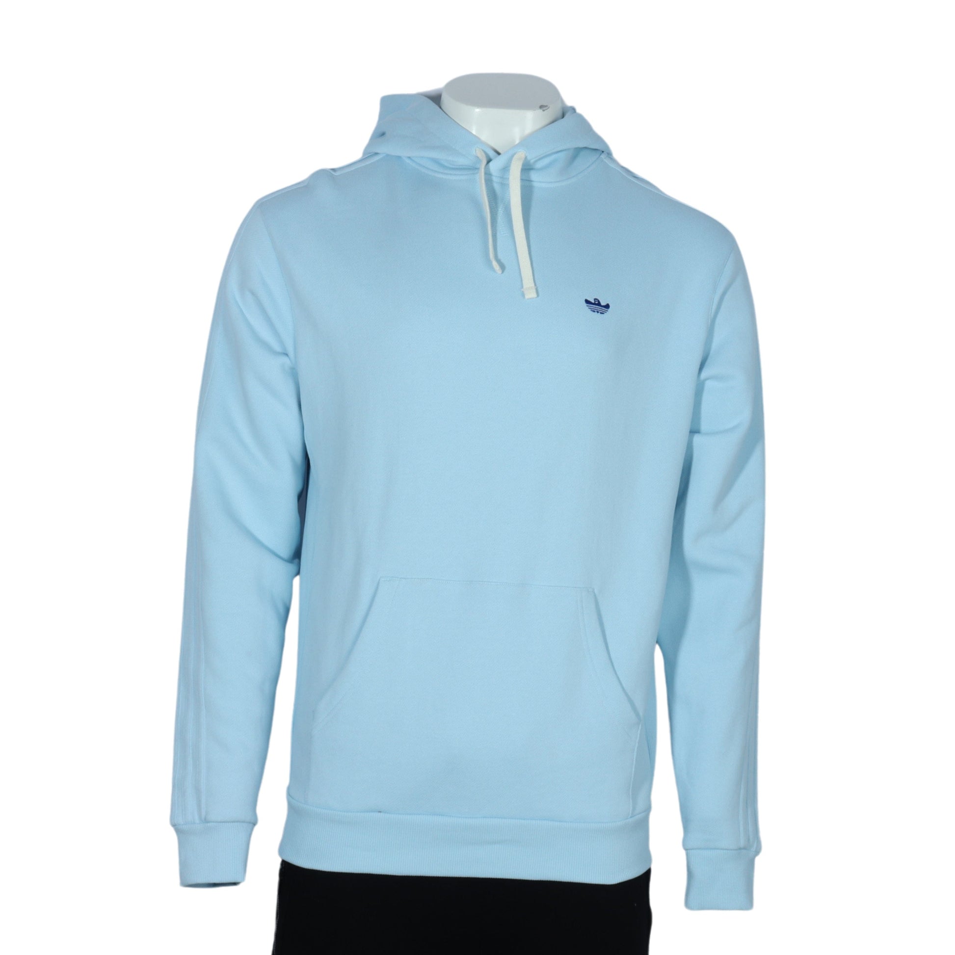 ADIDAS Mens Tops M / Light blue ADIDAS - Cotton drawstring hoody