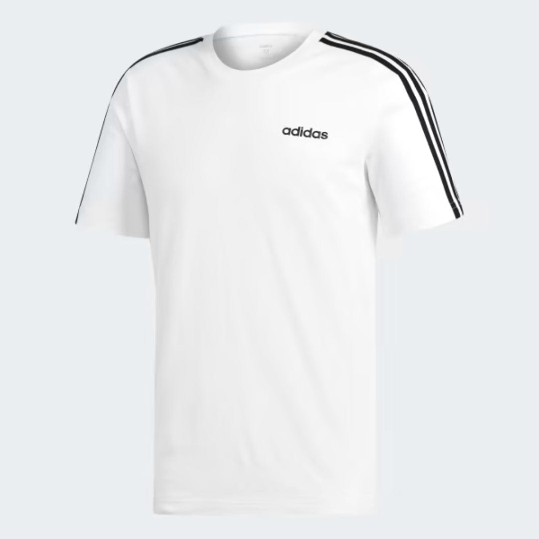 ADIDAS Mens Tops M / White ADIDAS - Essential 3 Stripes T-Shirt