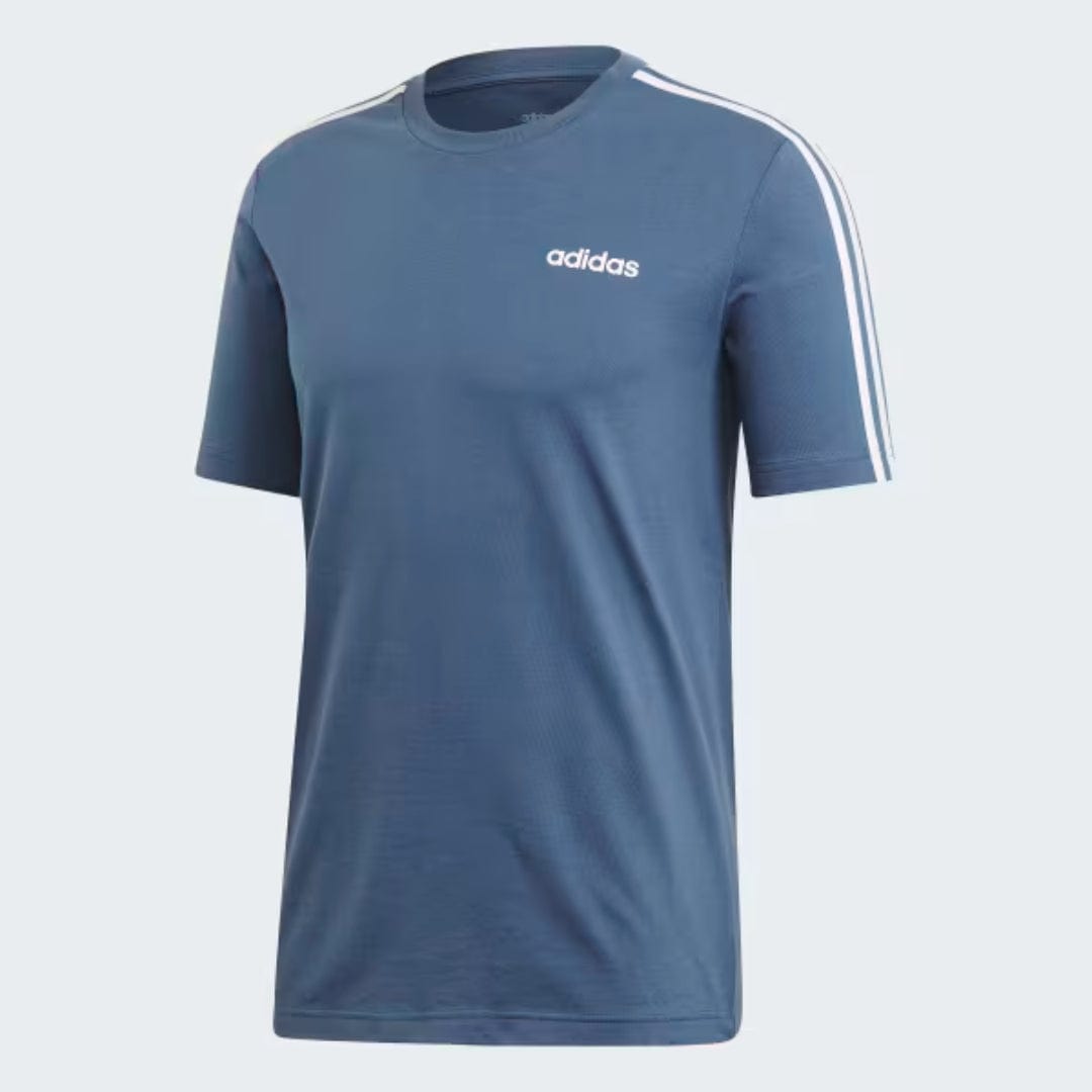 ADIDAS Mens Tops M / Blue ADIDAS - Essential 3 Stripes T-Shirt