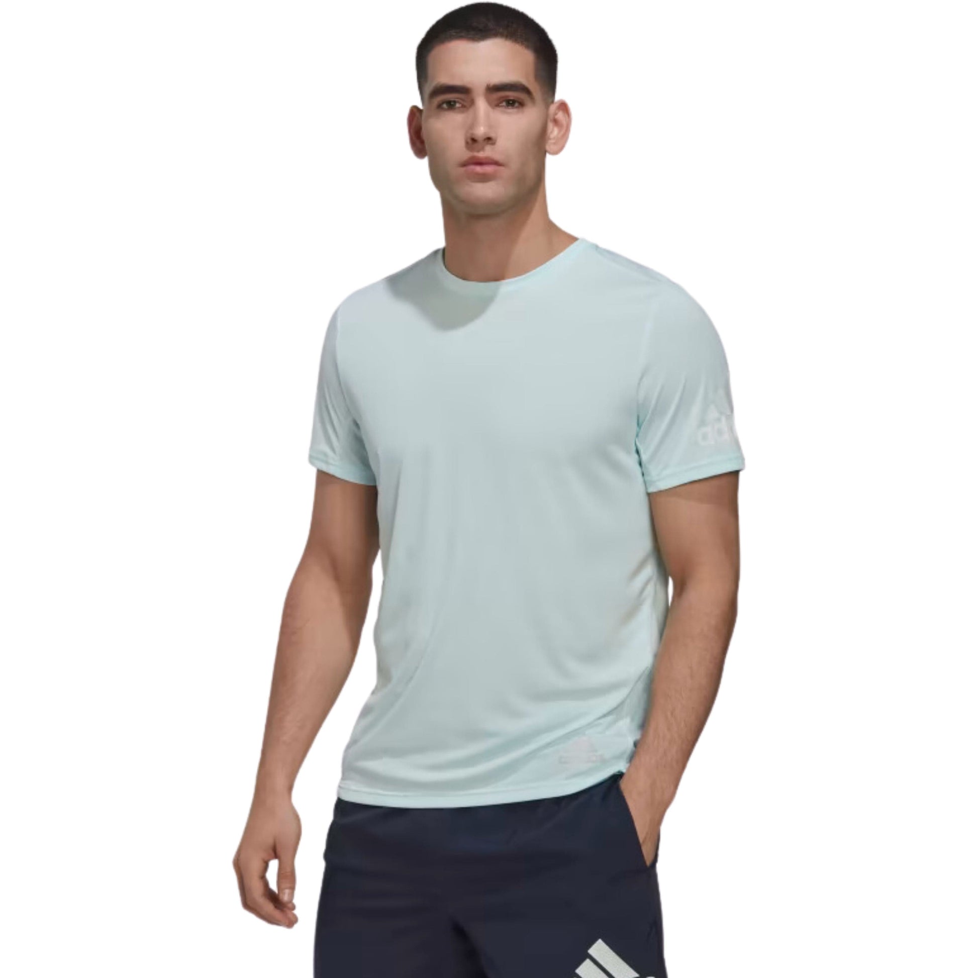 ADIDAS Mens Tops M / Blue ADIDAS - Run It Tee