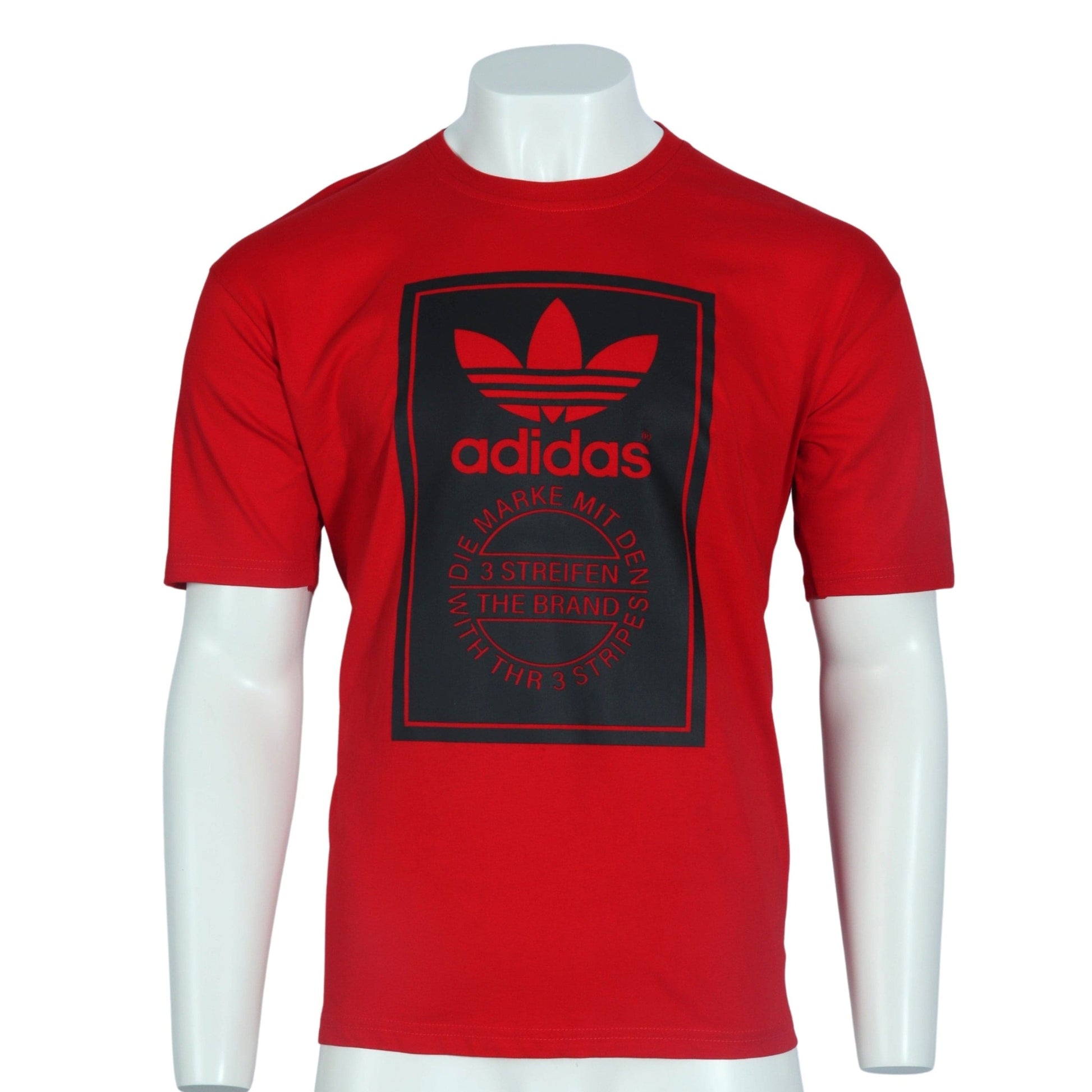 ADIDAS Mens Tops M / Red ADIDAS - Short Sleeve T-shirt
