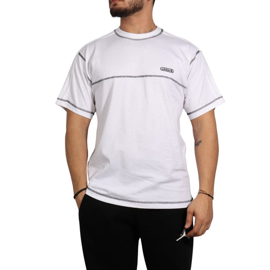 ADIDAS Mens Tops M / White ADIDAS - Stitching T-Shirt