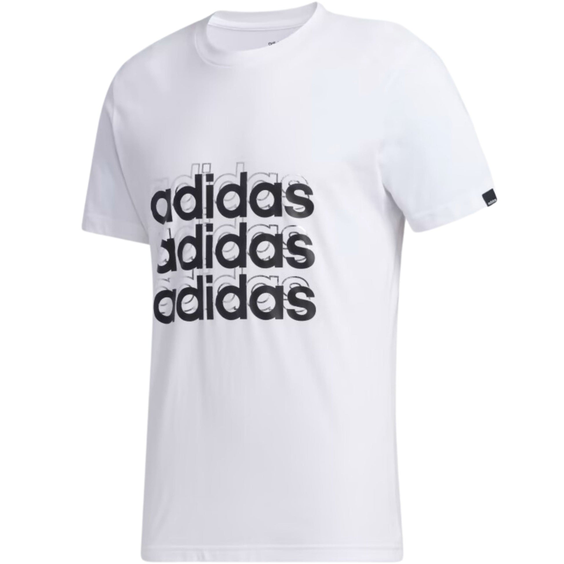 ADIDAS Mens Tops M / White ADIDAS - Tripple Logo Tee