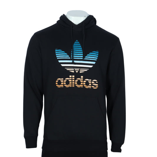 ADIDAS Mens Tops M / Black ADIDAS - Two tone logo hoody