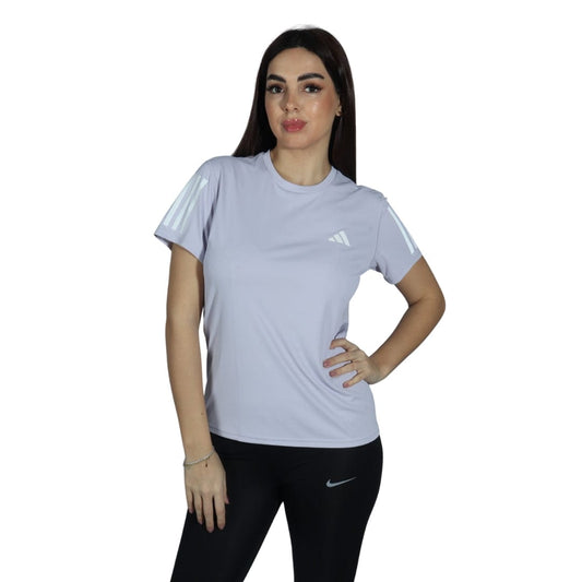 ADIDAS Womens sports S / Purple ADIDAS - Mesh Sides T-Shirt