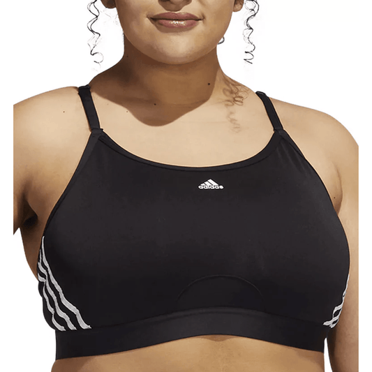 ADIDAS Womens sports XXXL / Black ADIDAS - Plus Size 3-Stripes X-Back Sports Bra