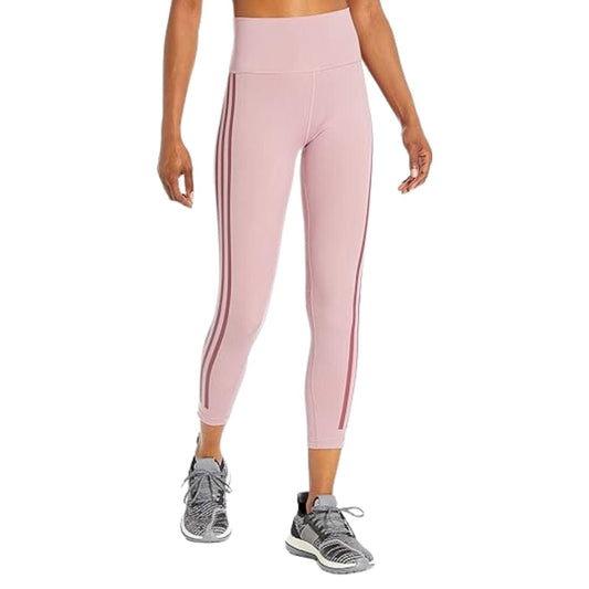 ADIDAS Womens sports S / Pink ADIDAS - Side-Stripe Tights