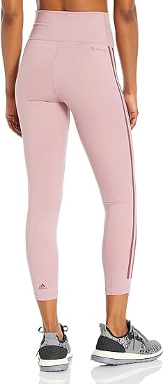 ADIDAS Womens sports S / Pink ADIDAS - Side-Stripe Tights