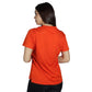 ADIDAS Womens sports M / Orange ADIDAS - V-neck Football T-Shirt