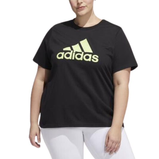 ADIDAS Womens Tops XXXXL / Black ADIDAS - Cotton Logo T-Shirt