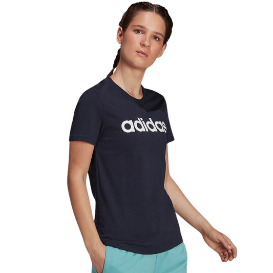 ADIDAS Womens Tops S / Navy ADIDAS - Essentials Slim Logo T-Shirt