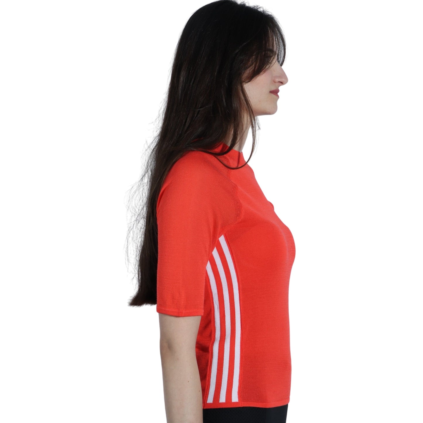 ADIDAS Womens Tops S / Orange ADIDAS - One Sleeve T-shirt