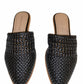 ADRIENNE VITTADINI Womens Shoes 37.5 / Black ADRIENNE VITTADINI - Lizzi Almond Toe Mules
