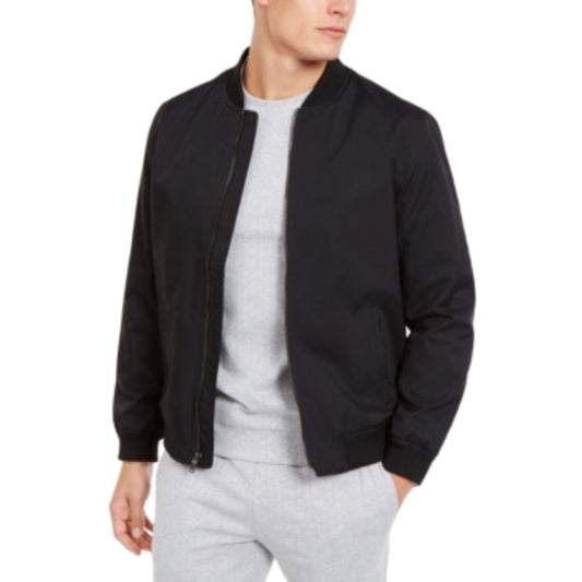 ALFANI Mens Jackets M / Black ALFANI - Full-Zip Bomber Jacket