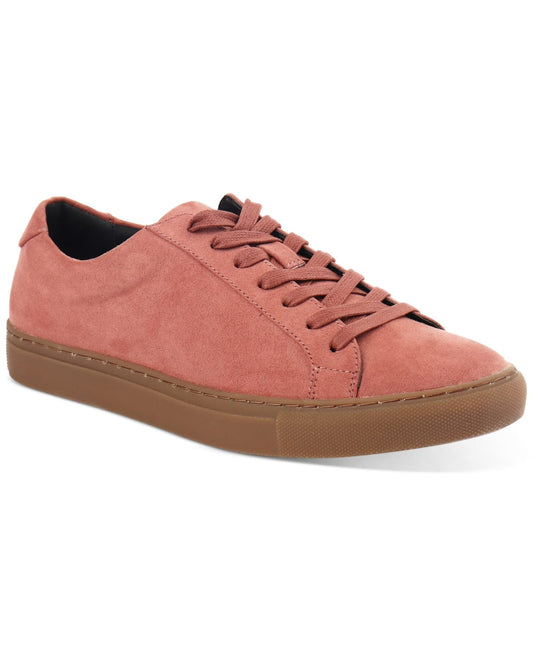 ALFANI Mens Shoes 44.5 / Pink ALFANI - Grayson Suede Lace-up Sneakers