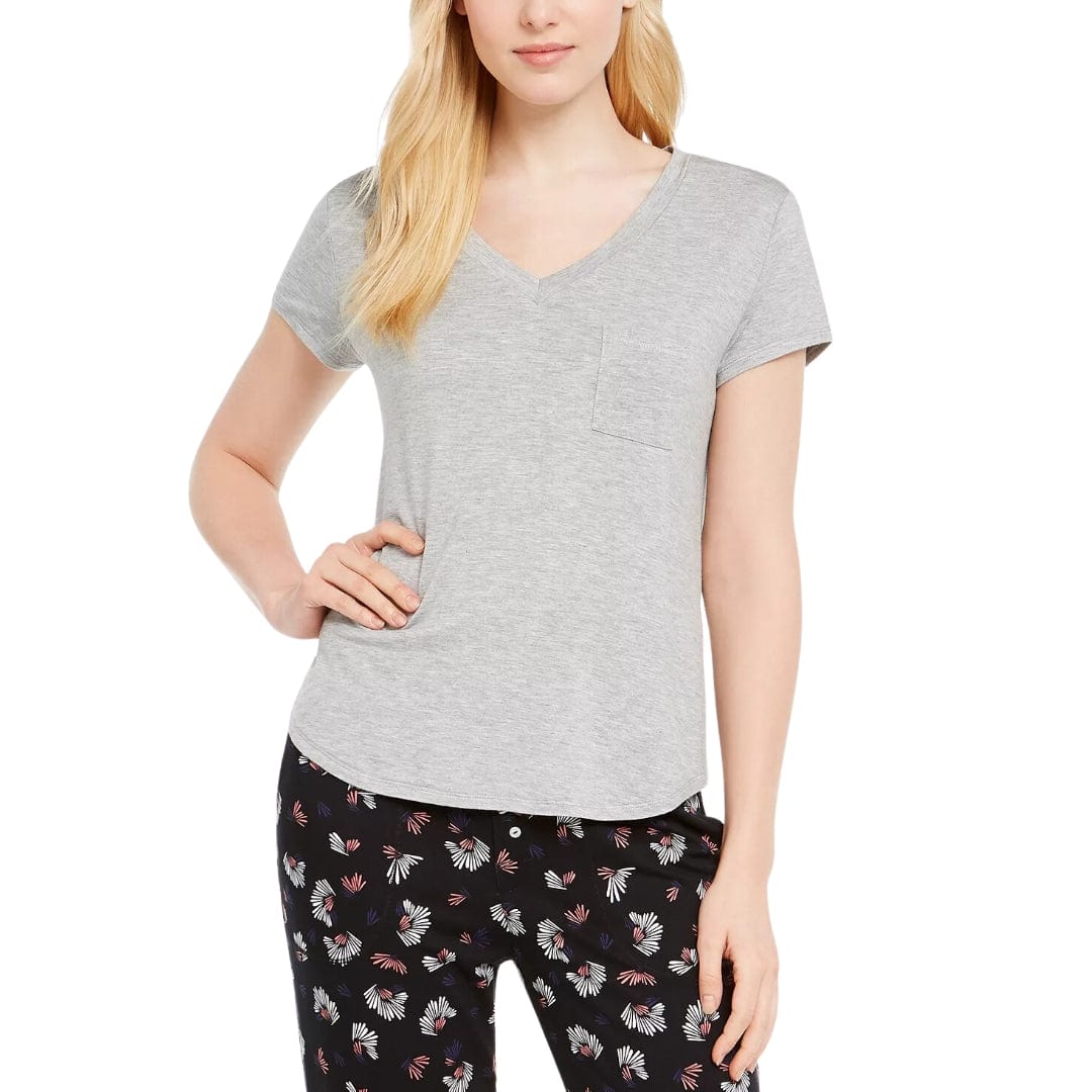 ALFANI Womens Pajama ALFANI - Ultra-Soft Patch Pocket Pajama Top