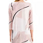 ALFANI Womens Tops Petite XS / Pink ALFANI - Printed Boat-Neck Tunic Top