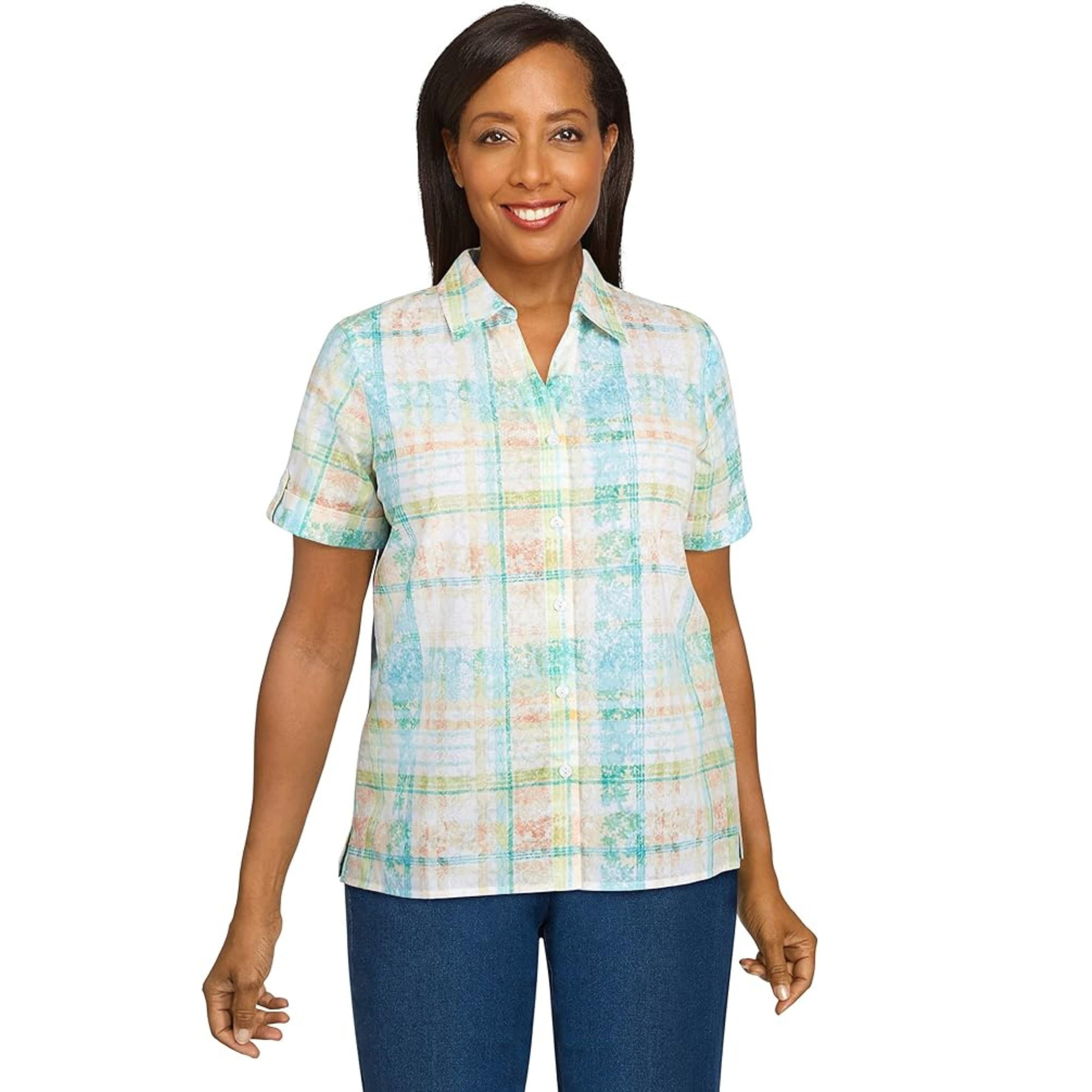 ALFRED DUNNER Short Sleeve Blouse Beyond Marketplace