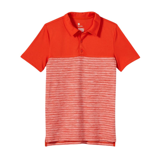 ALL IN MOTION Boys Tops L / Orange ALL IN MOTION - KIDS -  Striped Gof Poo Shirt