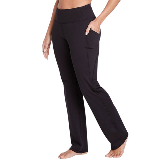 ALL IN MOTION Womens sports ALL IN MOTION -  Curvy High-Rise Straight Leg Pants with Power Waist