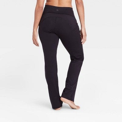 ALL IN MOTION Womens sports ALL IN MOTION -  Curvy High-Rise Straight Leg Pants with Power Waist