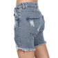 ALMOST FAMOUS Womens Bottoms S / Blue ALMOST FAMOUS - Short Jeans Bermuda High Rise