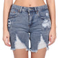 ALMOST FAMOUS Womens Bottoms S / Blue ALMOST FAMOUS - Short Jeans Bermuda High Rise