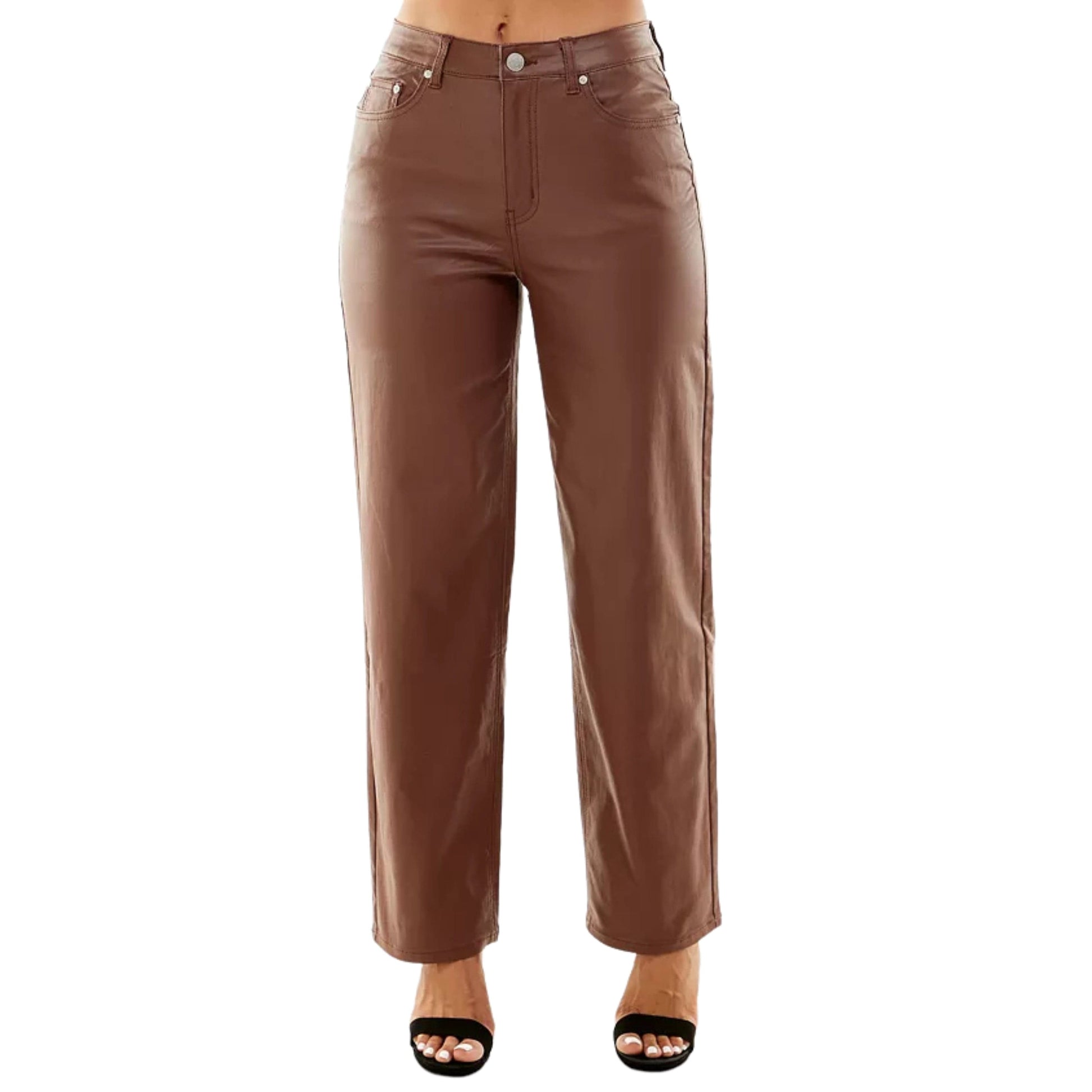 ALMOST FAMOUS Womens Bottoms L / Brown / 30-31 ALMOST FAMOUS - Wide Leg Pant