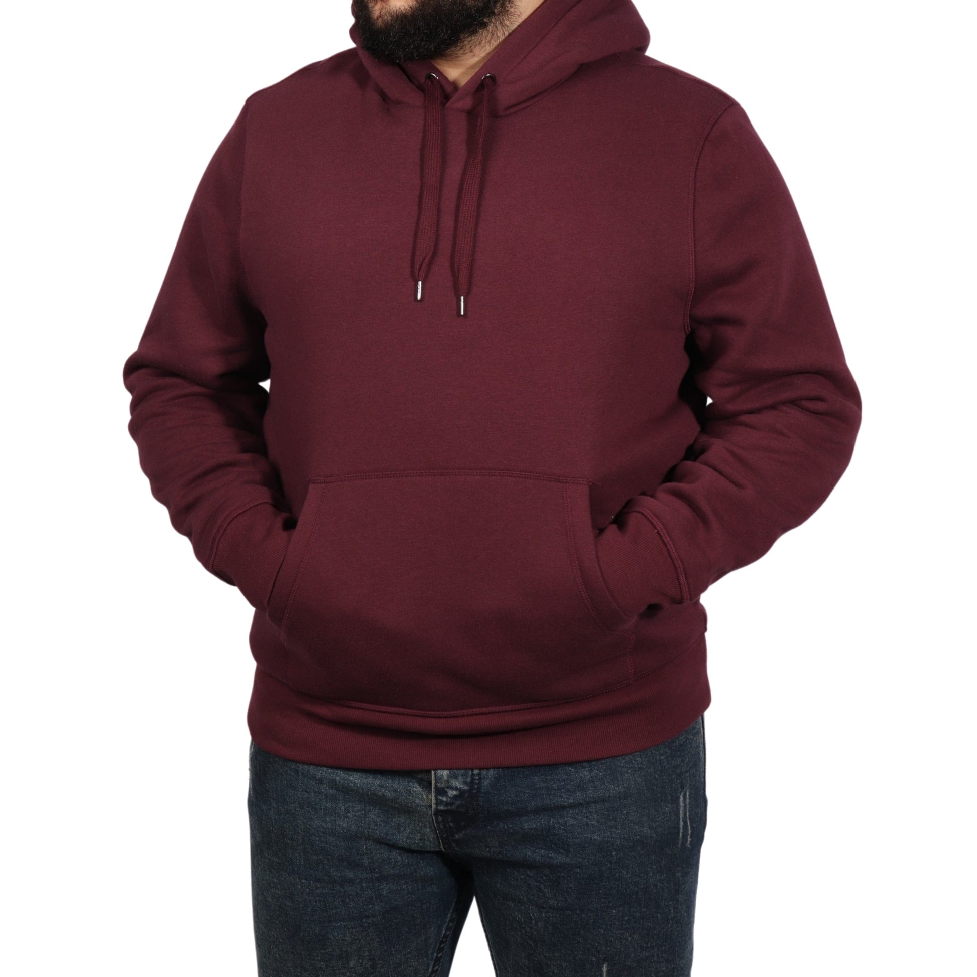 AMAZON ESSENTIALS Mens Tops L / Burgundy AMAZON ESSENTIALS - Hooded Tops